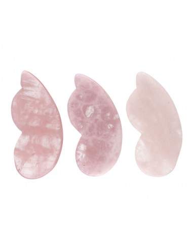 "Gua Sha Quartz Rose "Citrouille"""