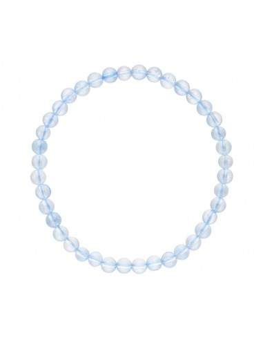 Pulseira de água-marinha 4mm