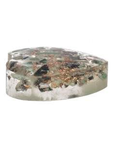 Resin Heart with Emerald 3x3cm 2