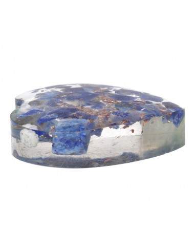Resin Heart with Lapis Lazuli 3x3cm