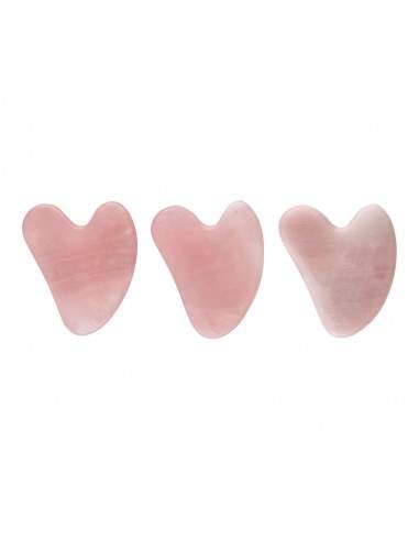 Gua Sha Pequeno de Rosa de quartzo