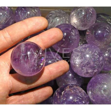 Esferas médias de ametista (Embalagem 0,250Kg)