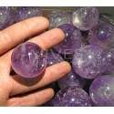Esferas médias de ametista (Embalagem 0,250Kg)
