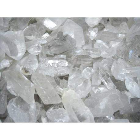 pontas quartzo branco em bruto pequeno