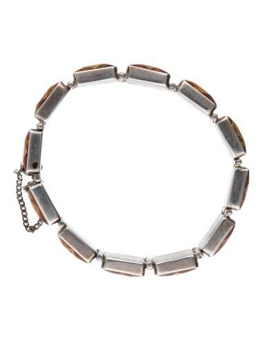 Amber Bracelet in Sterling Silver (53A)