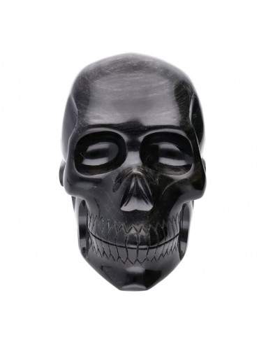 Caveira Obsidiana de Prata COP2