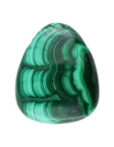 Large Malachite Rhodium Plated Pendant
