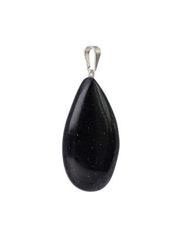 Pingente de gota de ouro azul