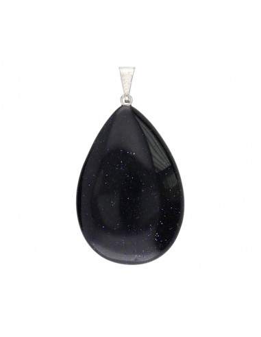 Pingente de gota de ouro azul