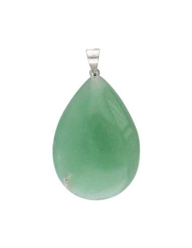 Pingente com gota de quartzo verde