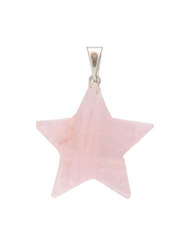 Star in Rose Quartz Pendant