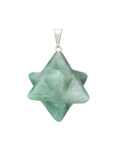 Green Quartz Merkaba Pendant