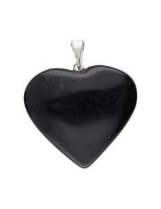 Pingente cardíaco obsidiano