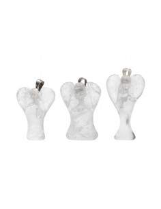 White Quartz Angel Pendant 2