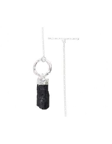 Detachable Rough Tourmaline Pendant...