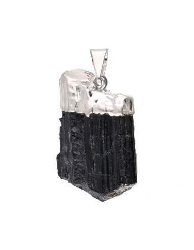 Rough Black Tourmaline Pendant 2 in...