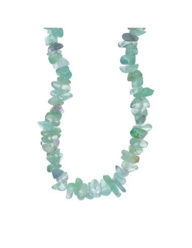 Collier de copeaux de fluorine verte