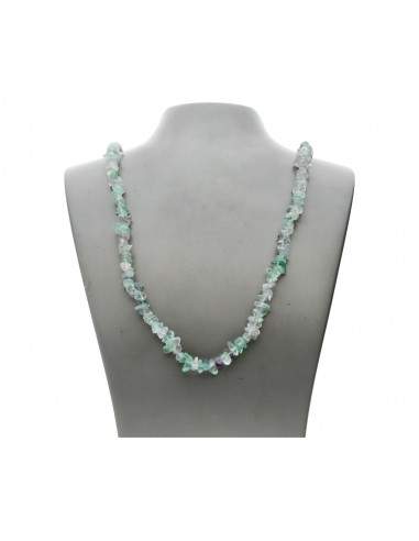 Colar de fichas de fluorite verde