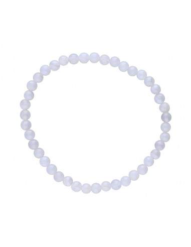 Pulsera de Calcedonia Azul 4mm