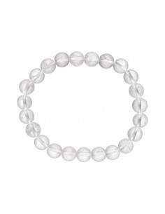 Bracelet de quartz blanc 8mm 2