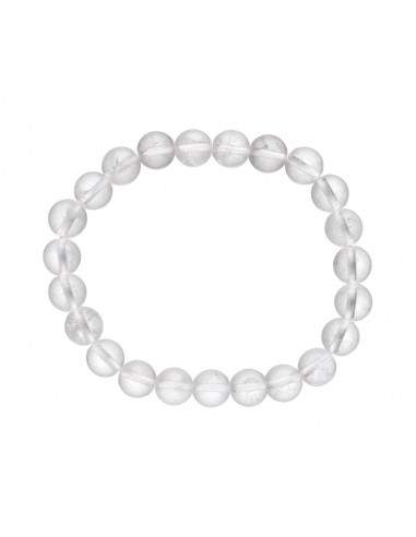 Pulseira de Quartzo Branco 8mm