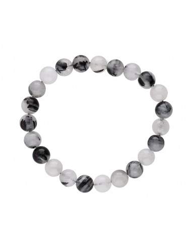 Pulsera de Cuarzo Turmalinado 8mm