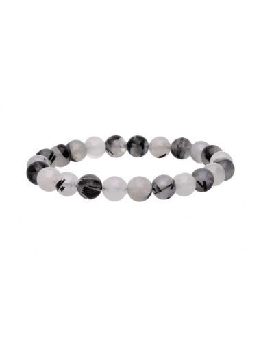 Bracelet de quartz tourmaline 8mm