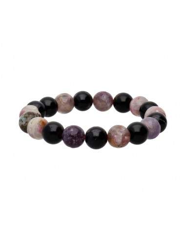 Pulseira turmalina multicolorida 10mm