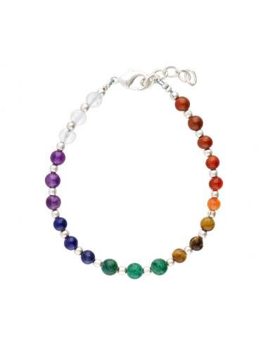 Pulsera de Chakras en Baño de Plata