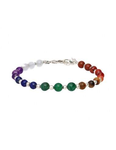 Pulsera de Chakras en Baño de Plata