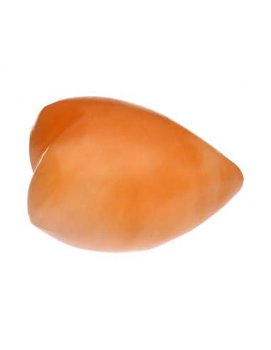 Selenite Orange Heart Small