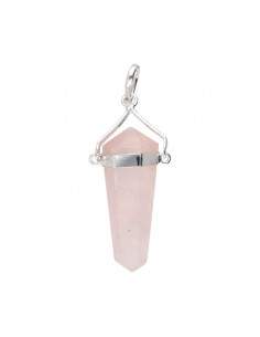 Pendentif en quartz rose...
