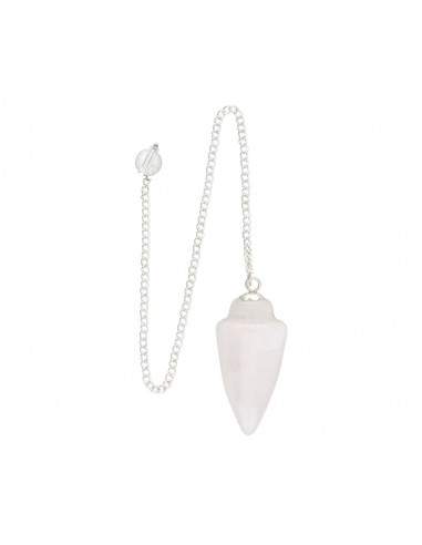 Pendule goutte en quartz laiteux (GOT13)