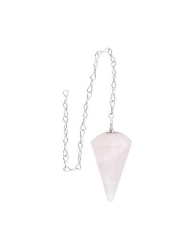 Rose Quartz Faceted Pendulum (FAC44)