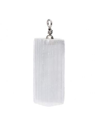 Rectangular Selenite Pendant