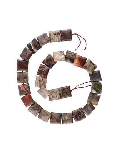 Jasper Wire Smooth Cube 14mm