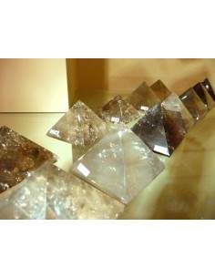 Pyramides polies de Quartz Fumé.