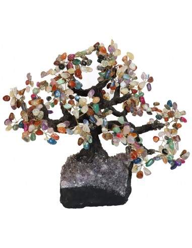 Mineral Tree with Amethyst Druse Base...