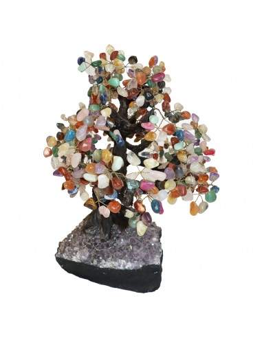 Mineral Tree with Amethyst Druse Base...