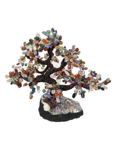 Arbre minéral avec base en améthyste...