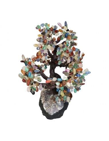 Mineral Tree with Amethyst Druse Base...