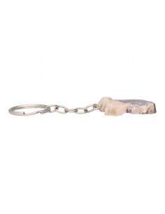 Rough Lepidolite Mica Key Ring 2