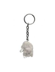 Quartz Druse Key Ring