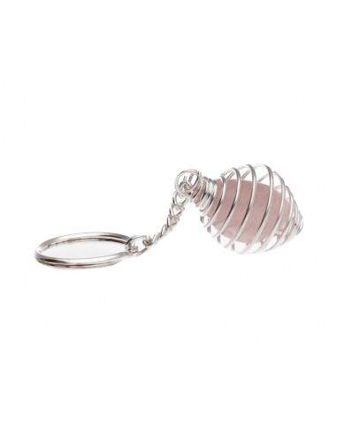 Porte-clés cage plaqué argent