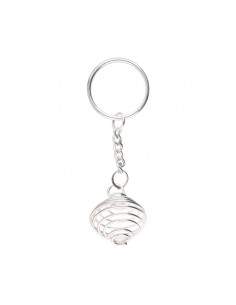 Porte-clés cage plaqué argent