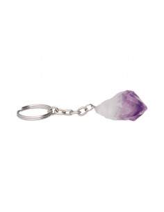 Amethyst Key Ring Rough Tip 2