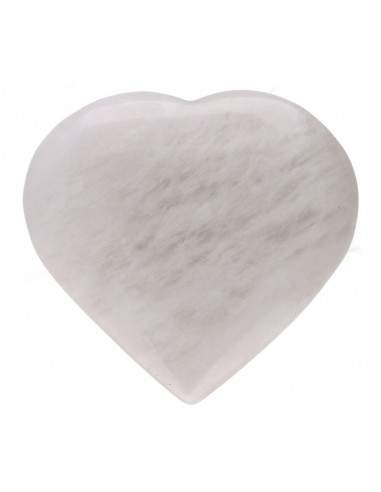 Coeur en quartz laiteux