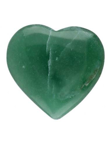 Coeur en quartz vert