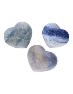 Corazones de Cuarzo Azul