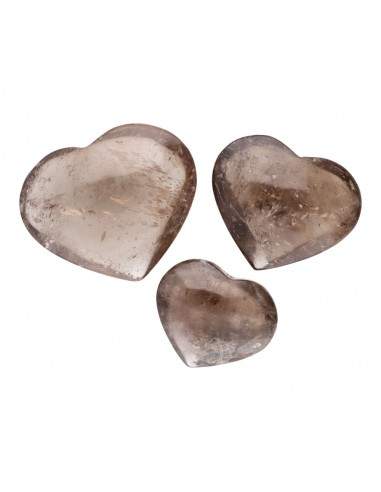 Corazones de Cuarzo Ahumado